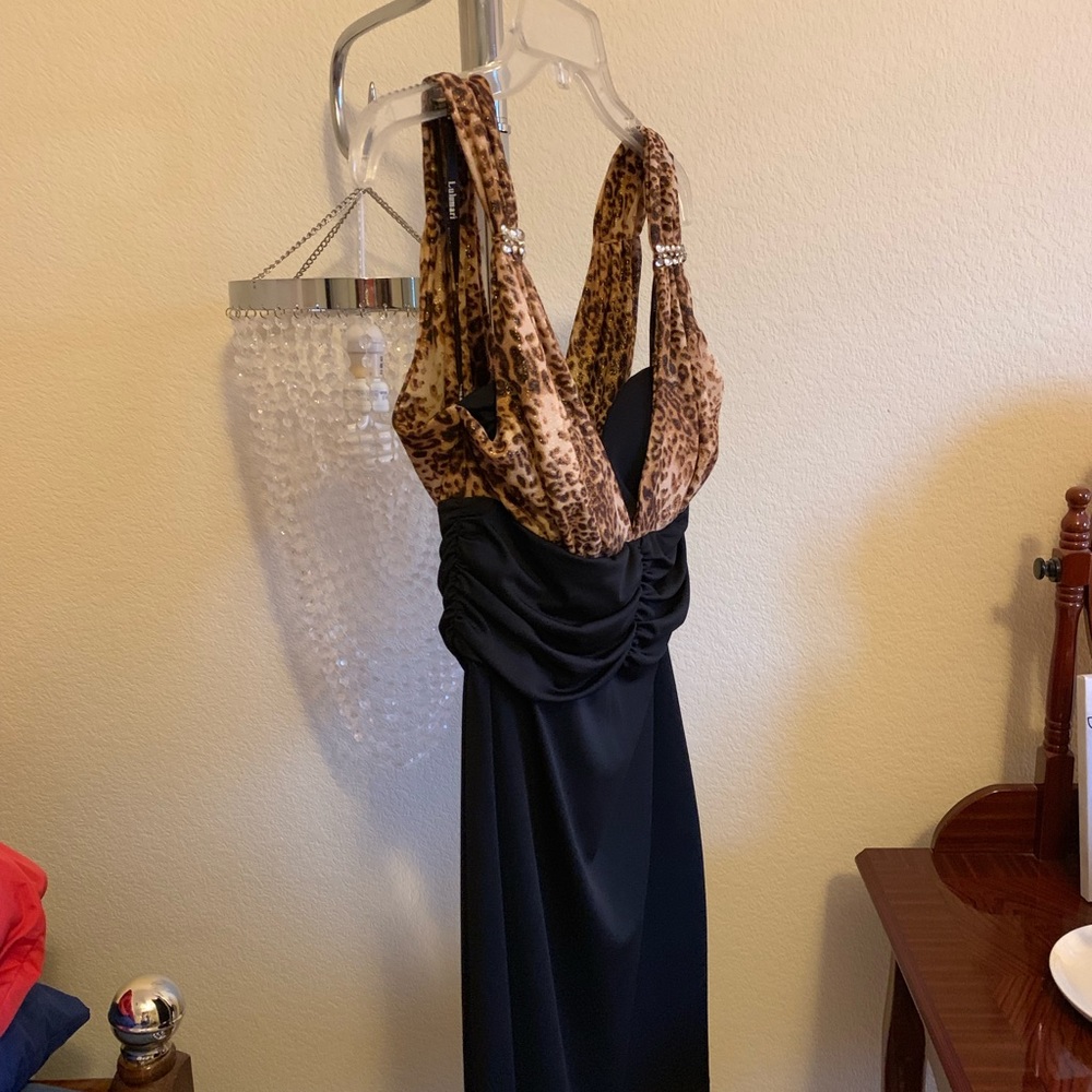 Make An Offer Evening Dress Animal Print - Picture 2 of 8